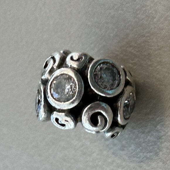 Authentic Pandora Primrose Path Flower Sterling Silver Charm - EUC - Picture 6 of 6